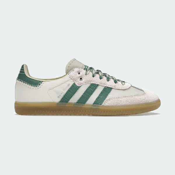 Tênis Samba x Wales Bonner "Cream White Bold Green"